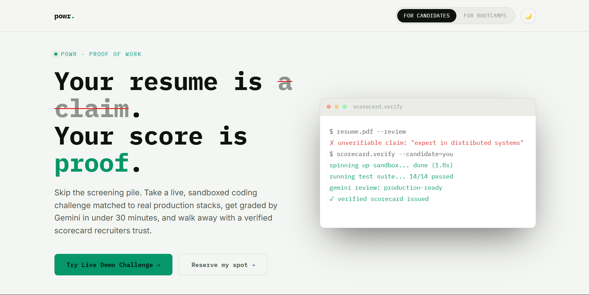 POWR (Proof-of-Work Recruitment)
